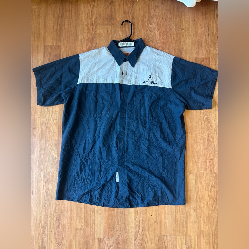 Vintage Red Kap Toyota Acura Technician Work Shirt Size XL